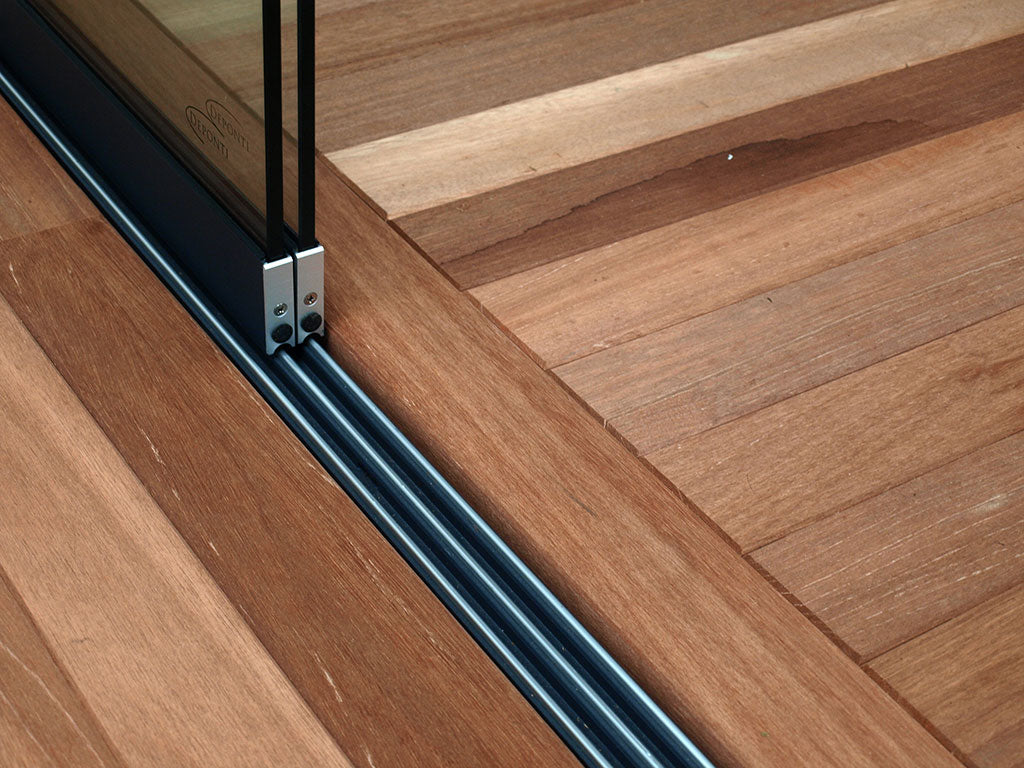 Deponti Fiano 2 Railsysteem met 2 glaspanelen